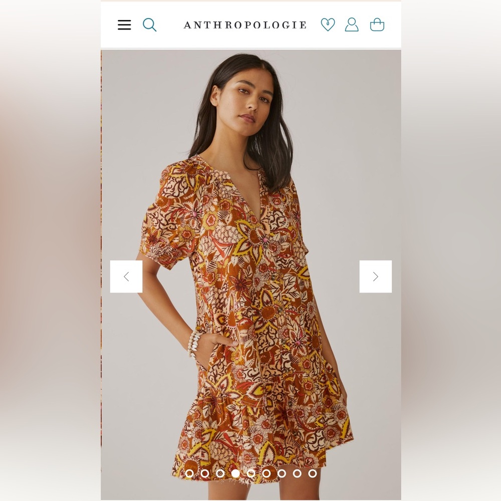 Anthropologie Pilcro Puff Sleeve Tunic